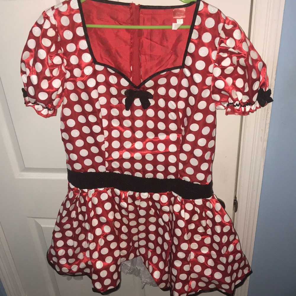 Red and white Polka dotted Minnie Mouse Costume